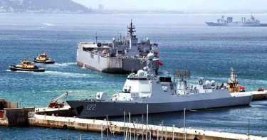 দক্ষিণ আফ্রিকায় চীন-রাশিয়া-ইরানের নৌ মহড়া