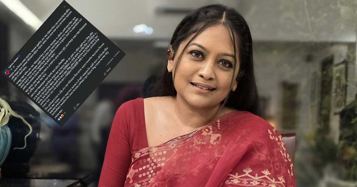 তাসনূভা জাবীনের ইঙ্গিতপূর্ণ বার্তা