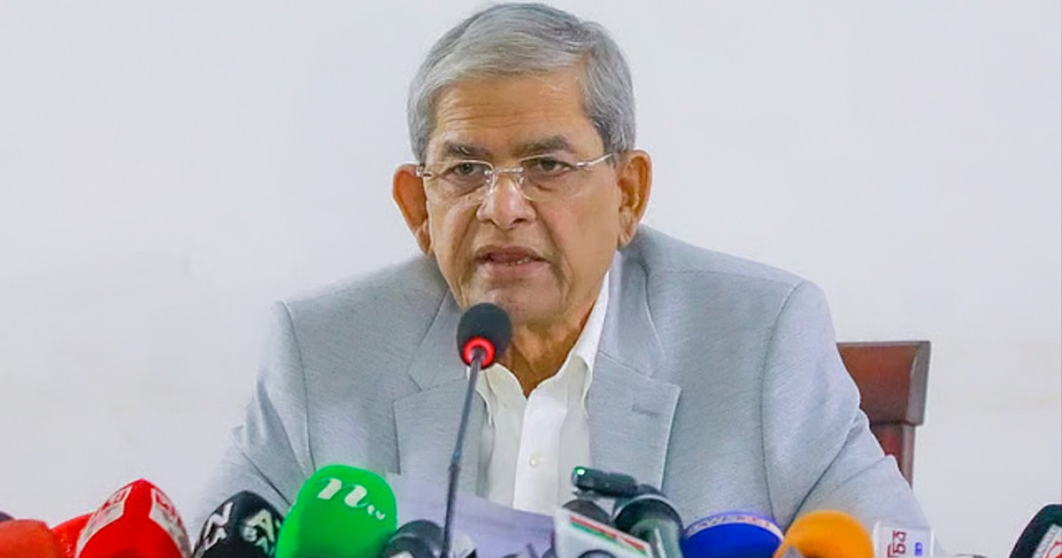 দেশের সার্বিক আইনশৃঙ্খলা পরিস্থিতির উন্নতি ঘটেনি: মির্জা ফখরুল