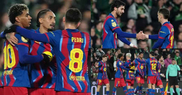 কোপা দেল রের কোয়ার্টারে বার্সেলোনা