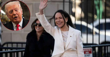 ট্রাম্পকে নিজের নোবেল পুরস্কারের মেডেল উপহার মাচাদোর