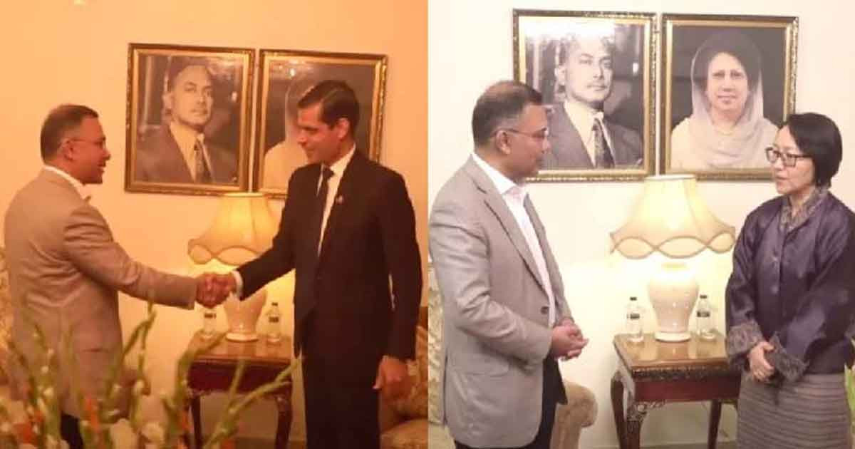 তারেক রহমানের সঙ্গে নেপাল-ভুটানের রাষ্ট্রদূতের সাক্ষাৎ