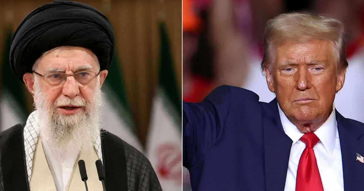 খামেনি পতনের ডাক ট্রাম্পের!