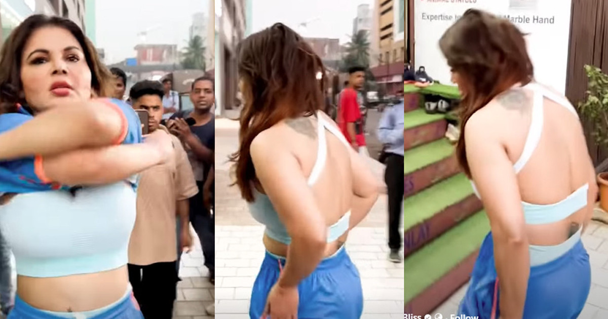 প্রকাশ্য রাস্তায় রাখির কাণ্ড, ভাইরাল ভিডিও