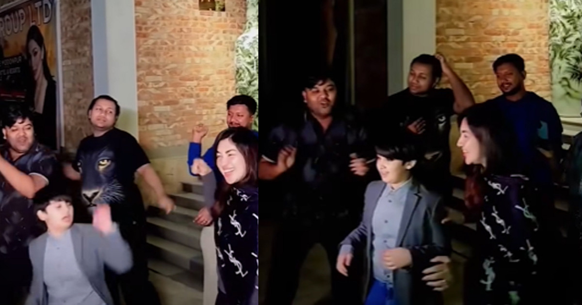 ‘চাঁদ মামা’ গানে শাকিবপুত্রের উড়াধুরা নাচ