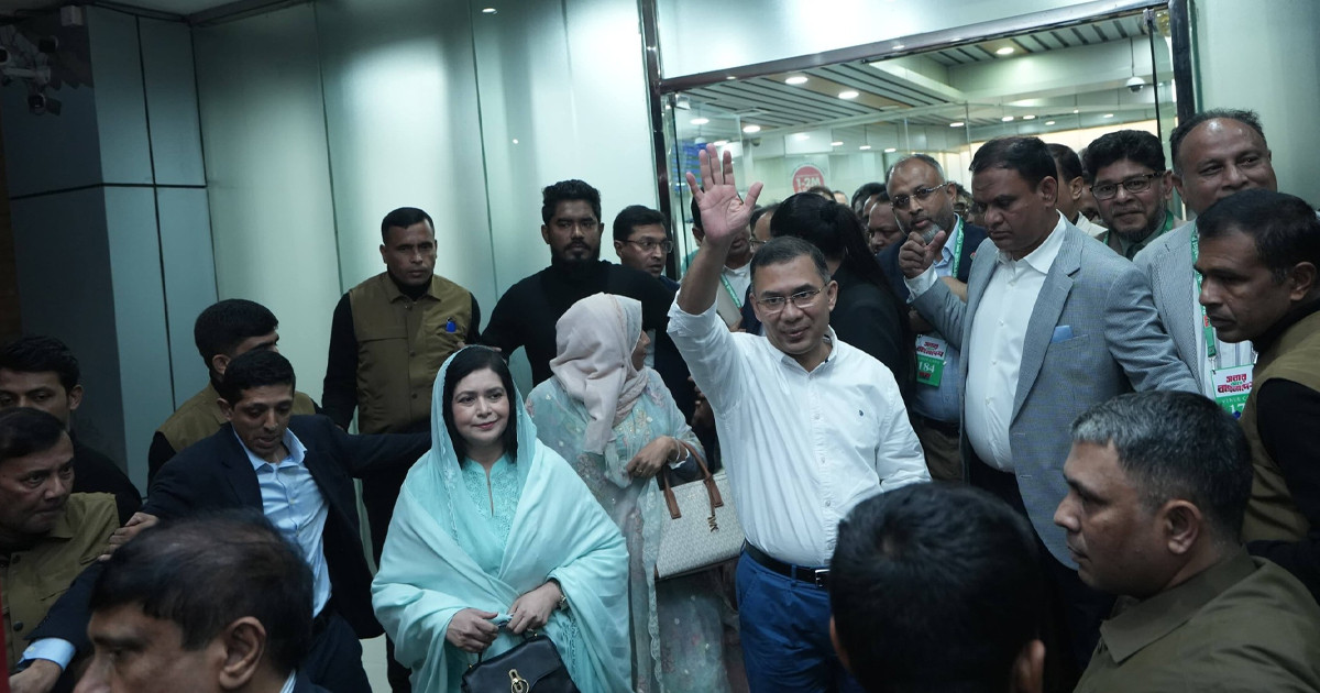 সিলেটে পৌঁছেছেন বিএনপি চেয়ারম্যান তারেক রহমান