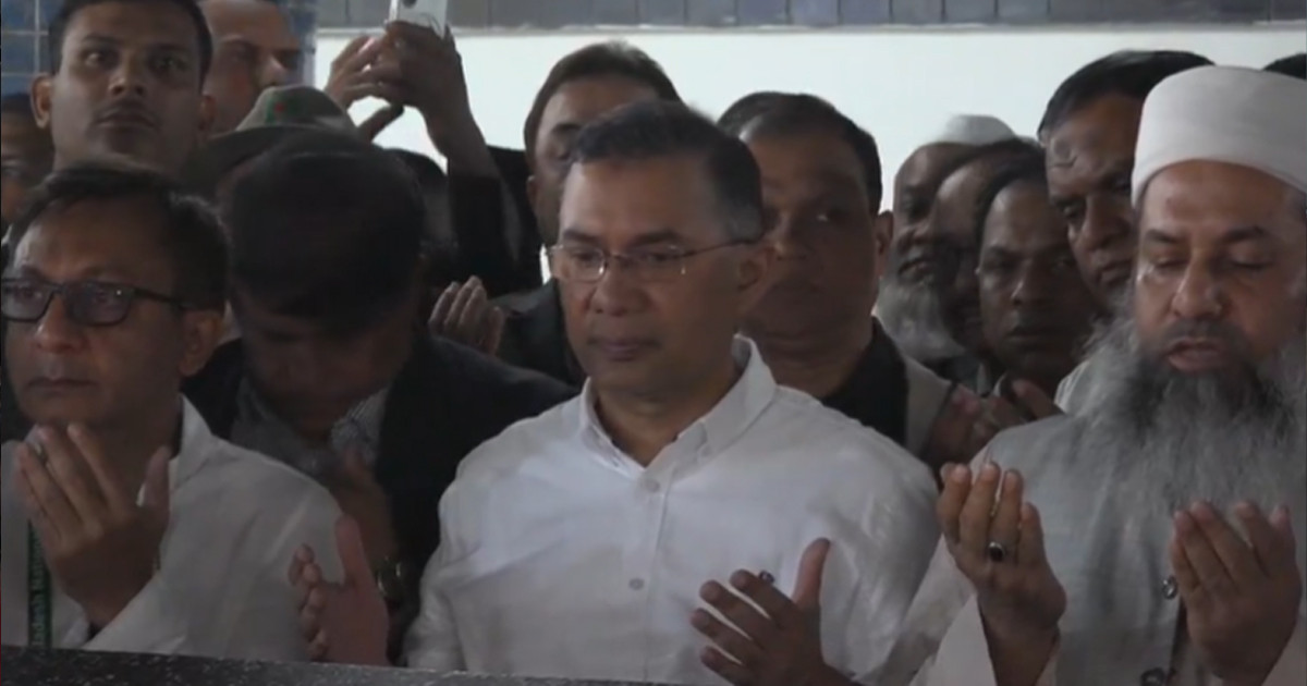 হযরত শাহজালাল (রহ.)-এর মাজার জিয়ারত করলেন তারেক রহমান