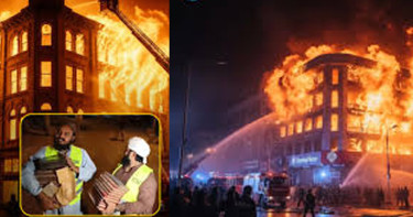 গুল প্লাজায় আগুনের ধ্বংসাবশেষ থেকে অক্ষত উদ্ধার অর্ধশতাধিক কুরআন