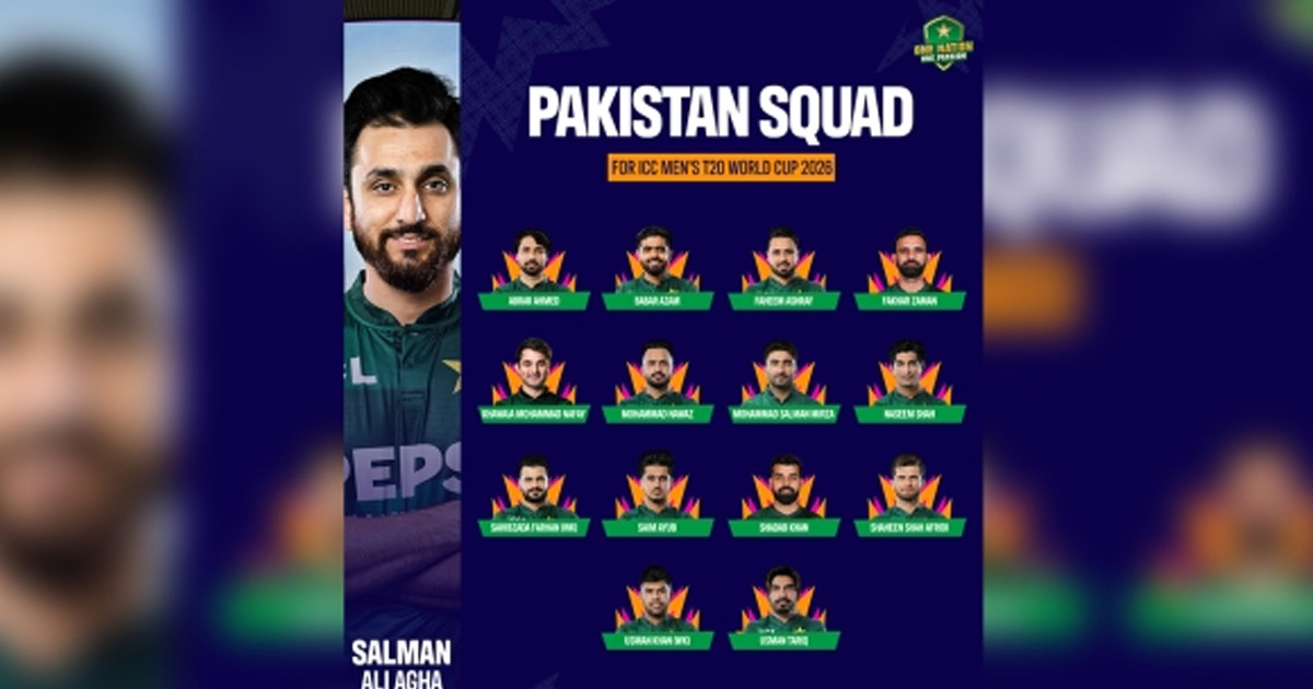 পাকিস্তানের বিশ্বকাপ দল ঘোষণা