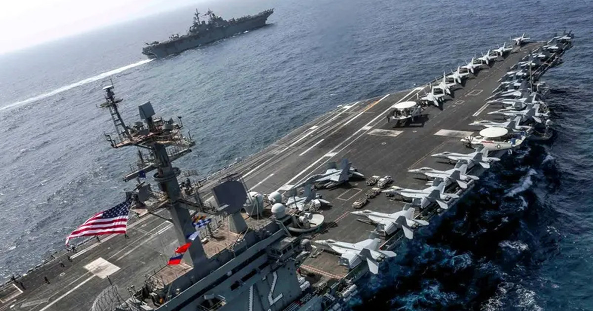 মধ্যপ্রাচ্যে পৌঁছেছে মার্কিন বিমানবাহী রণতরী