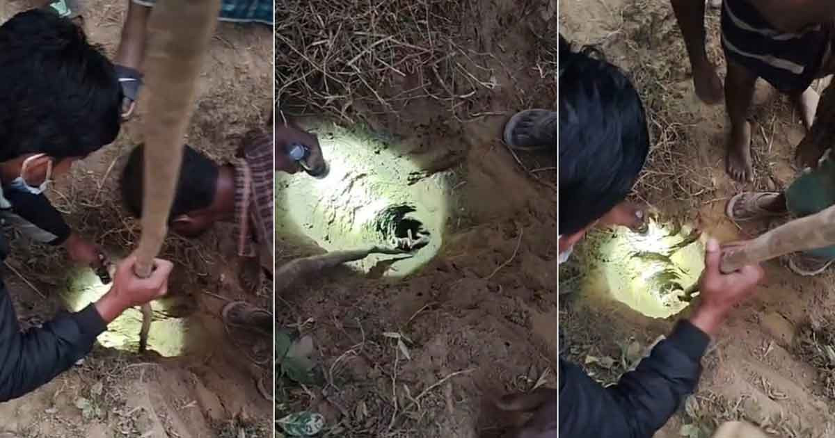 নলকূপের গর্তে পড়ে ‘৩০ ফুট’ নিচে চলে গেল শিশু