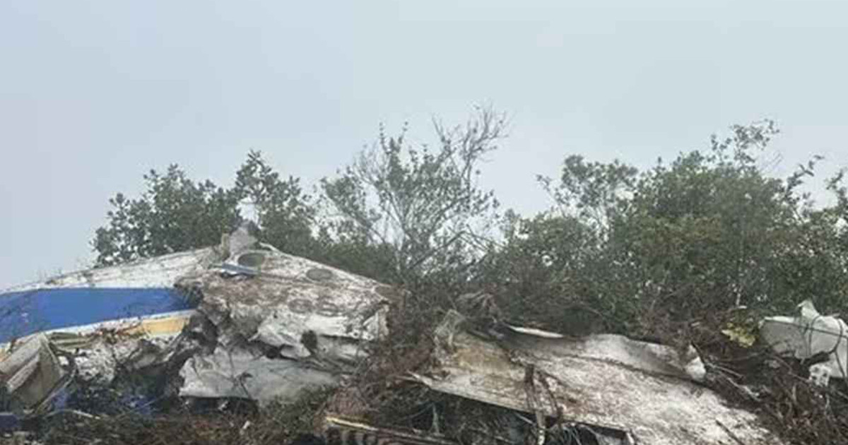 বিমান বিধ্বস্ত হয়ে সব আরোহী নিহত