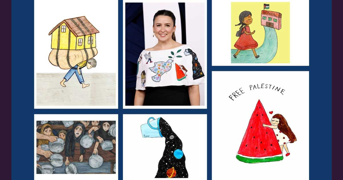 নিউইয়র্কে গাজার শিশুদের আঁকা ছবির প্রদর্শনী
