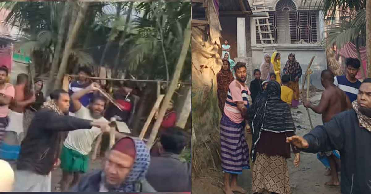 দুই গ্রুপের সংঘর্ষে রণক্ষেত্র ভোলা, আহত ১৩