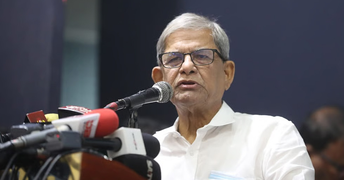 ভোট দিলে জান্নাতে যাওয়া যাবে, কথাটি সঠিক নয়: মির্জা ফখরুল