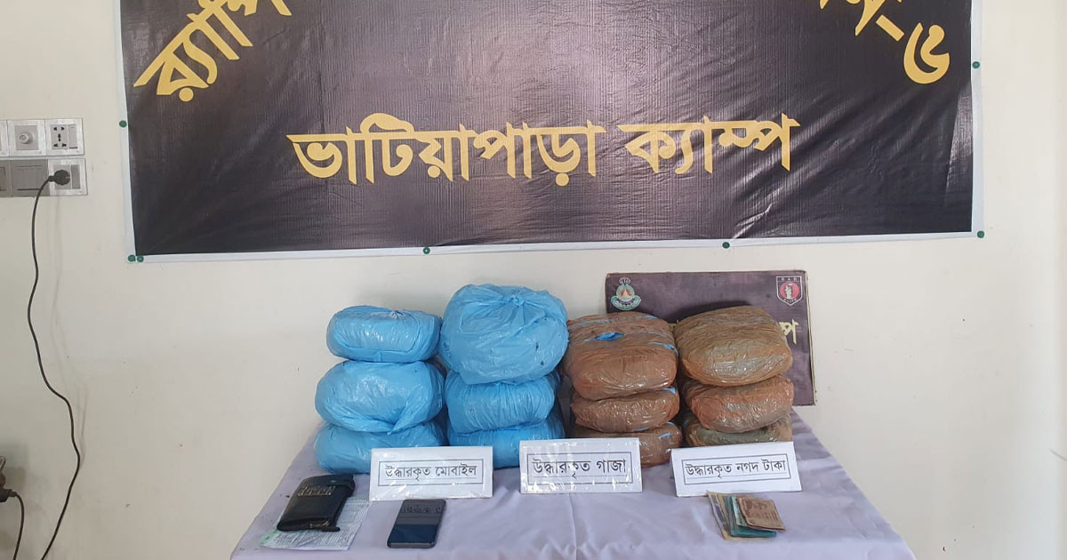 গোপালগঞ্জে ২৩ কেজি গাঁজাসহ ধরা খেল ২ ভাই