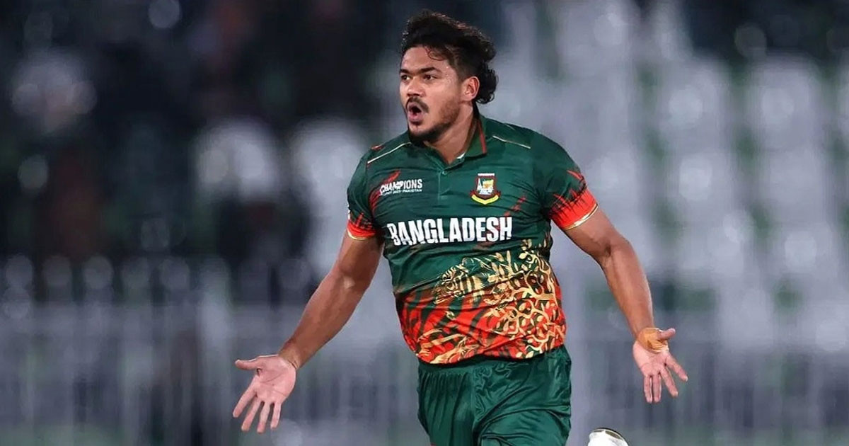 ছিটকে গেলেন তাসকিন