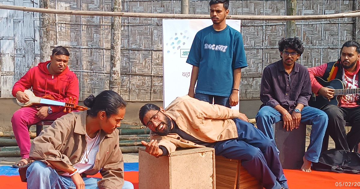 পথনাটকের মধ্য দিয়ে ধানের শীষের প্রচারণা