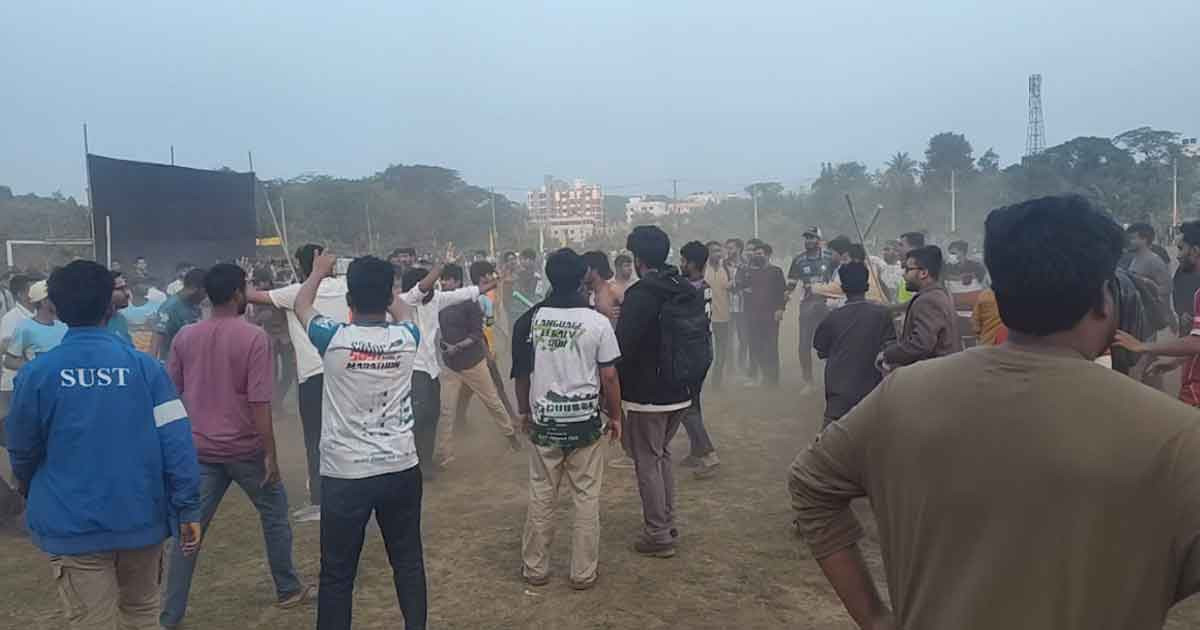 সংঘর্ষে রণক্ষেত্র শাবিপ্রবি, প্রক্টর-শিক্ষকসহ আহত ১৫