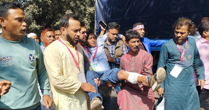 পে স্কেল দাবিতে যমুনার সামনে সংঘর্ষে আহত ১৪