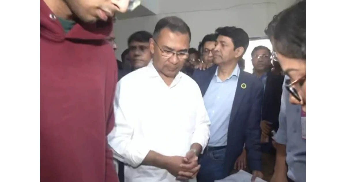 ভোট দিলেন তারেক রহমান