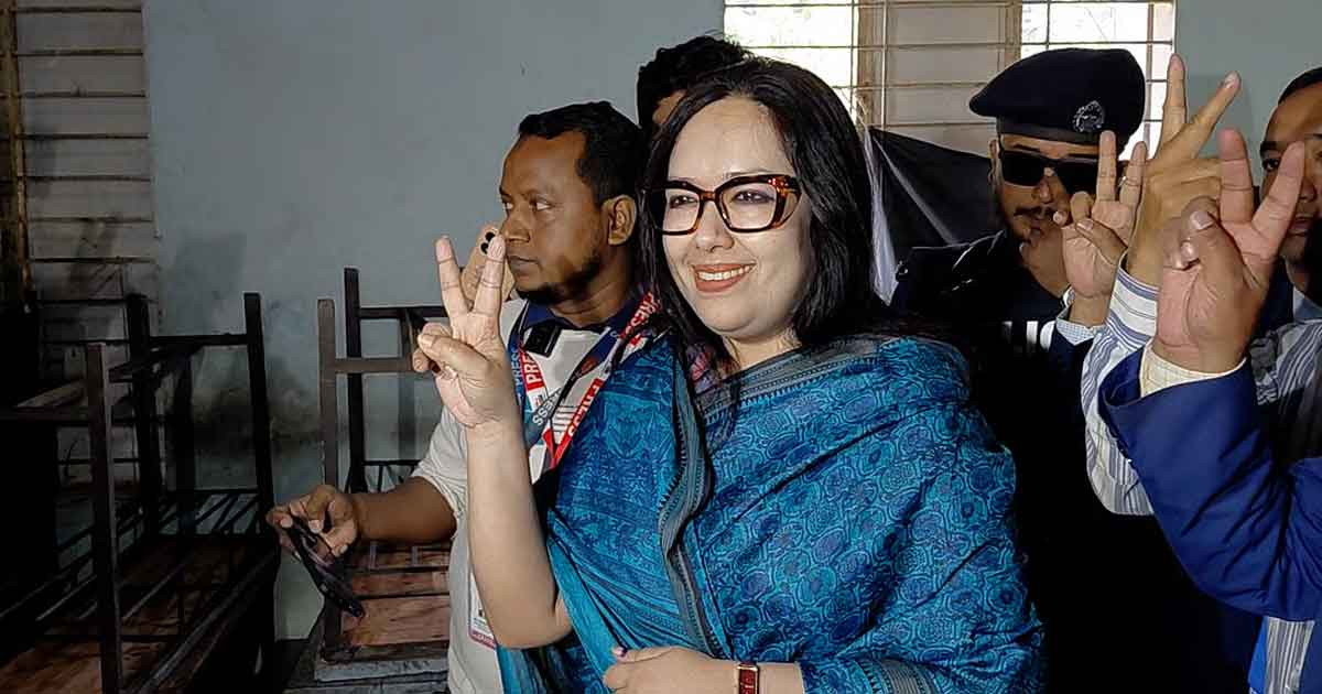 ভোট দিয়ে যা বললেন ব্যারিস্টার রুমিন ফারহানা