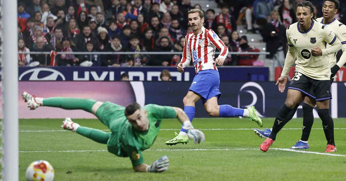 বার্সেলোনাকে বড় ব্যবধানে হারিয়ে ফাইনালের পথে অ্যাথলেটিকো