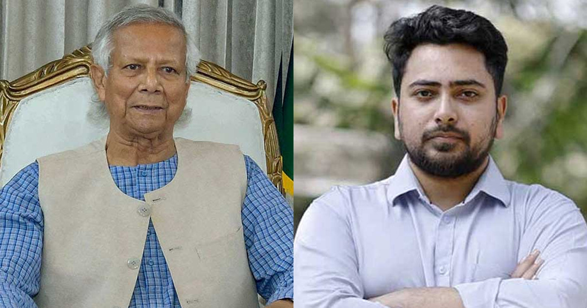 নাহিদ ইসলামকে প্রধান উপদেষ্টার বার্তা