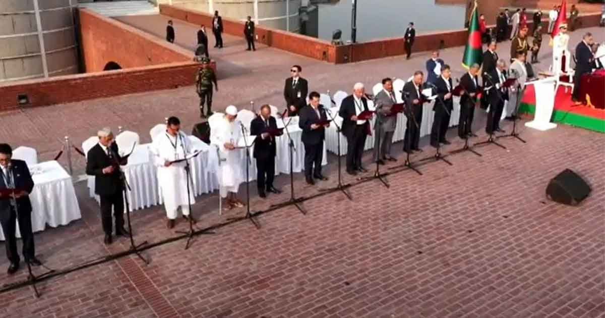 মন্ত্রী ও প্রতিমন্ত্রী হিসেবে শপথ নিলেন ৪৯ জন