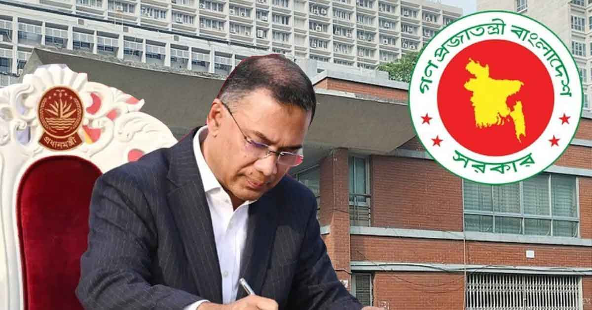 সচিবালয়ে প্রধানমন্ত্রী তারেক রহমান