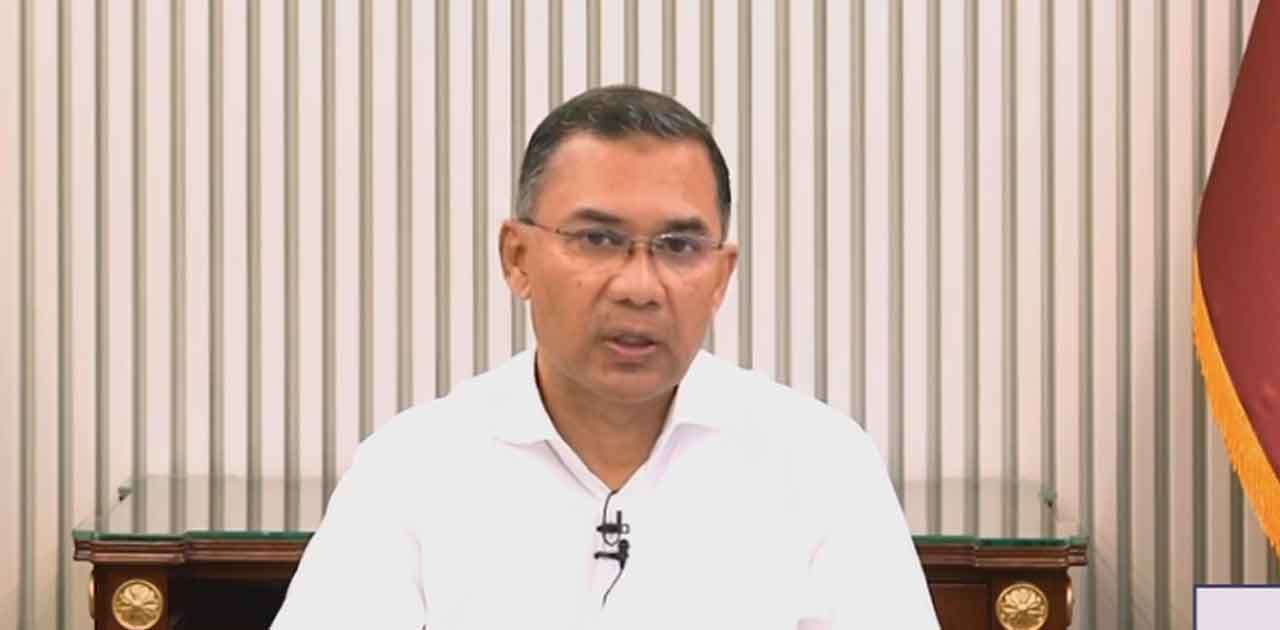 জাতির উদ্দেশে ভাষণ দিচ্ছেন প্রধানমন্ত্রী