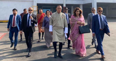 ভুটানের প্রধানমন্ত্রীকে বিদায় জানালেন পররাষ্ট্র প্রতিমন্ত্রী