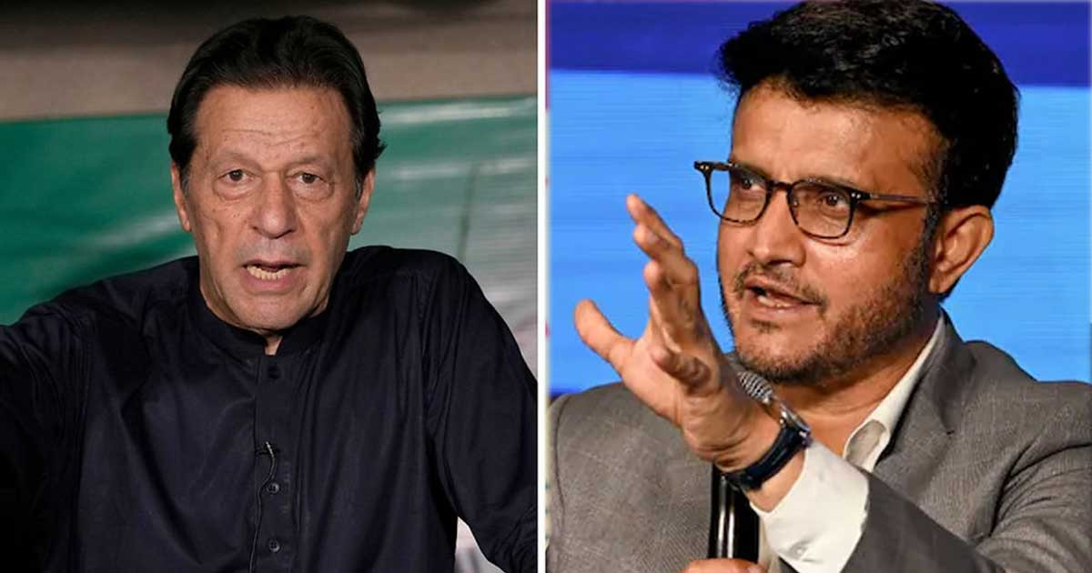 ইমরান খানের পাশে সৌরভ গাঙ্গুলি