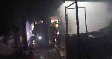 ভয়াবহ আগুন: অল্পের জন্য প্রাণে রক্ষা বাংলাদেশি দম্পতির