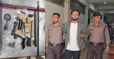 লাগেজে মিলল এয়ারগান, বিমানবন্দরে আটক নূর