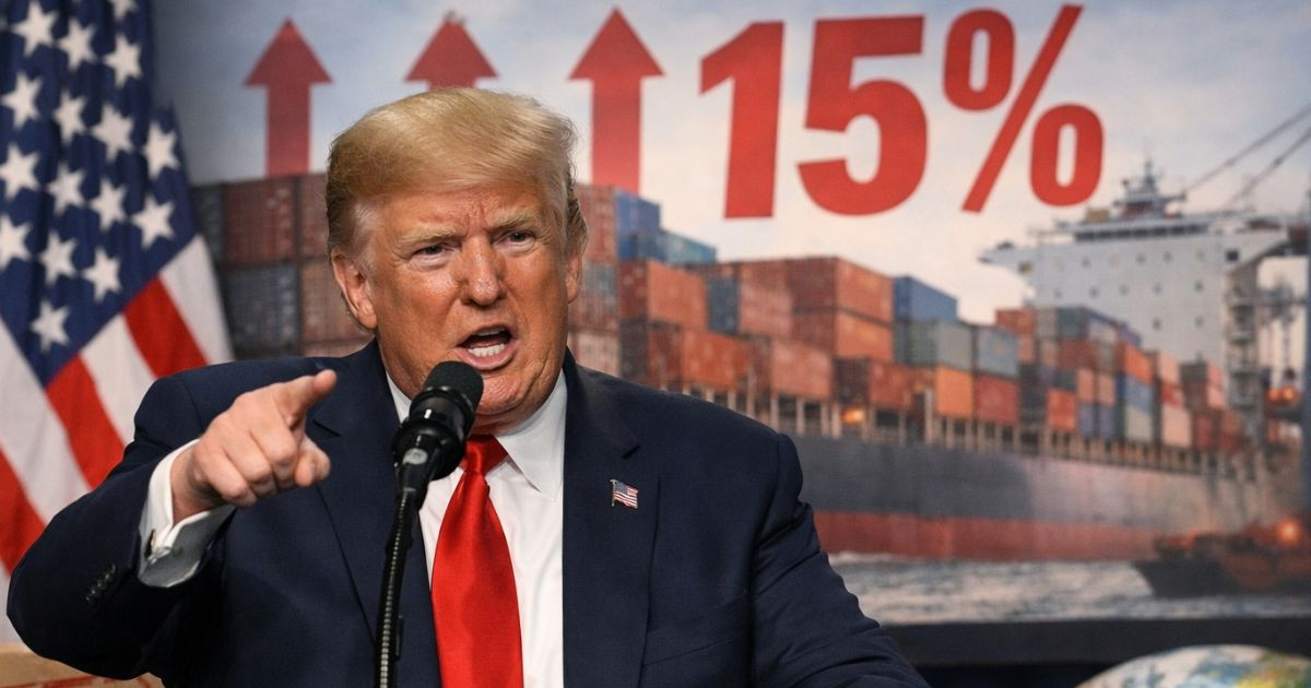 এবার শুল্ক বাড়িয়ে ১৫ শতাংশ করার ঘোষণা ট্রাম্পের