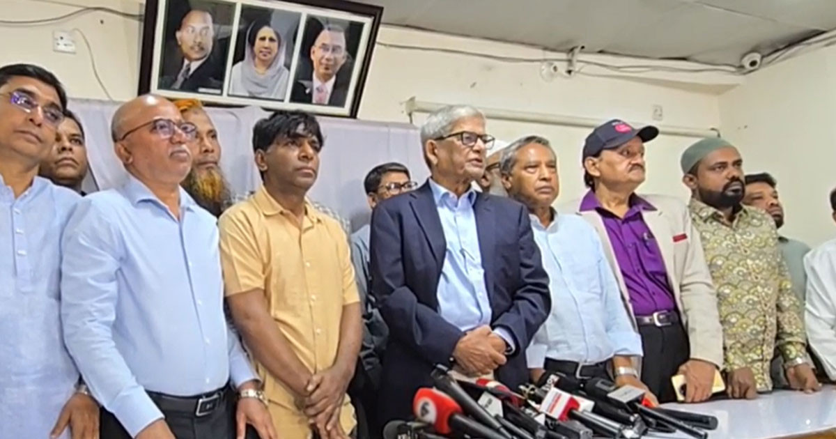 সিটি করপোরেশন নির্বাচন অল্প সময়ের মধ্যেই: মির্জা ফখরুল