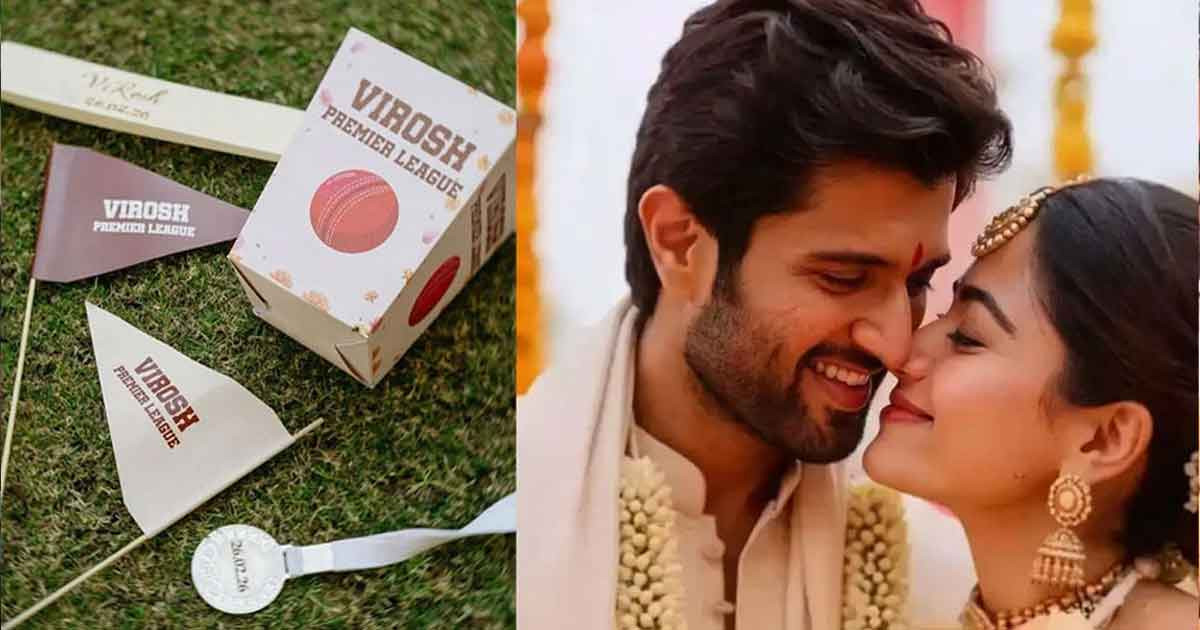 ক্রিকেট দিয়ে বিয়ের সপ্তাহের সূচনা করলেন বিজয়-রাশমিকা