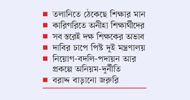 বড় চ্যালেঞ্জে শিক্ষা খাত