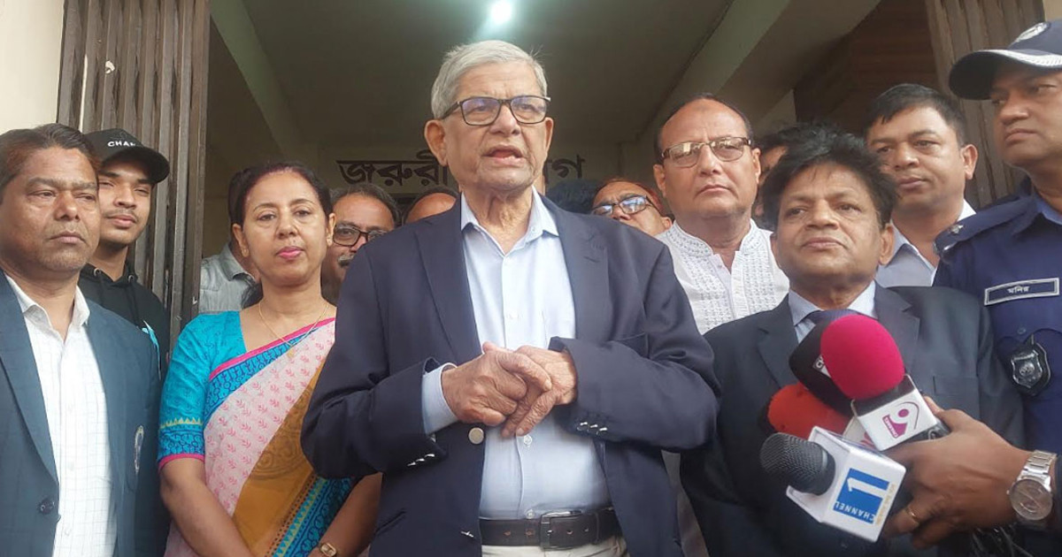 ঠাকুরগাঁওয়ে মেডিকেল কলেজ স্থাপনের সিদ্ধান্ত হয়ে গেছে: মির্জা ফখরুল