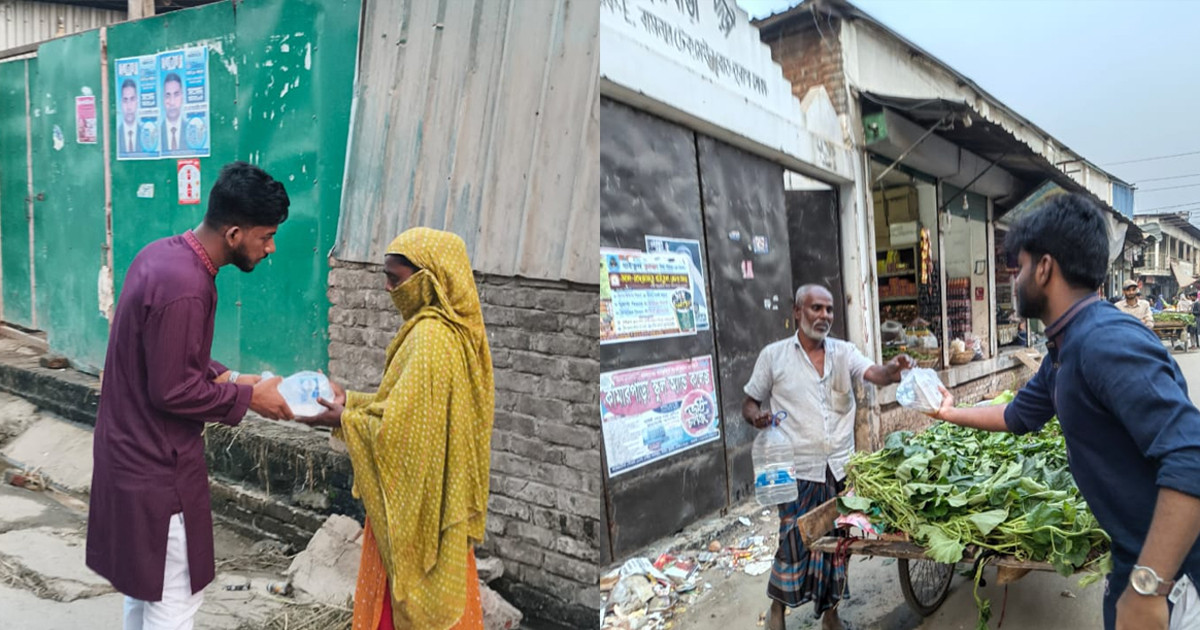 বসুন্ধরা শুভসংঘ আইইউবিএটি শাখার ইফতার বিতরণে হাসি ফুটল শতাধিক মুখে