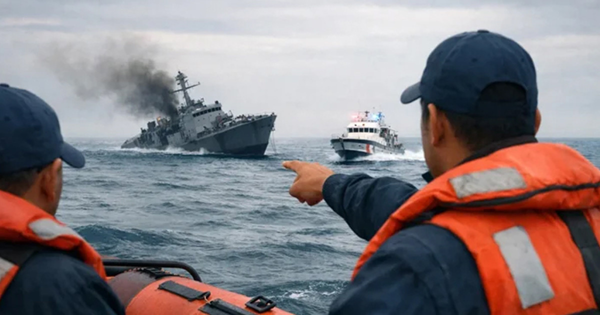 ডুবন্ত ইরানের যুদ্ধজাহাজ থেকে ৩০ নাবিককে উদ্ধার করল শ্রীলঙ্কা