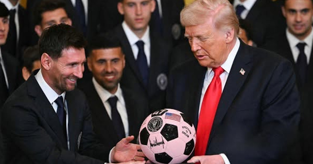লিওনেল মেসি, আপনাকে হোয়াইট হাউজে স্বাগতম: ট্রাম্প