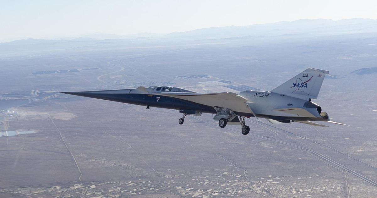 প্রথম উড্ডয়নে সাফল্য পেল নাসার ‘নীরব’ সুপারসনিক এক্স–৫৯