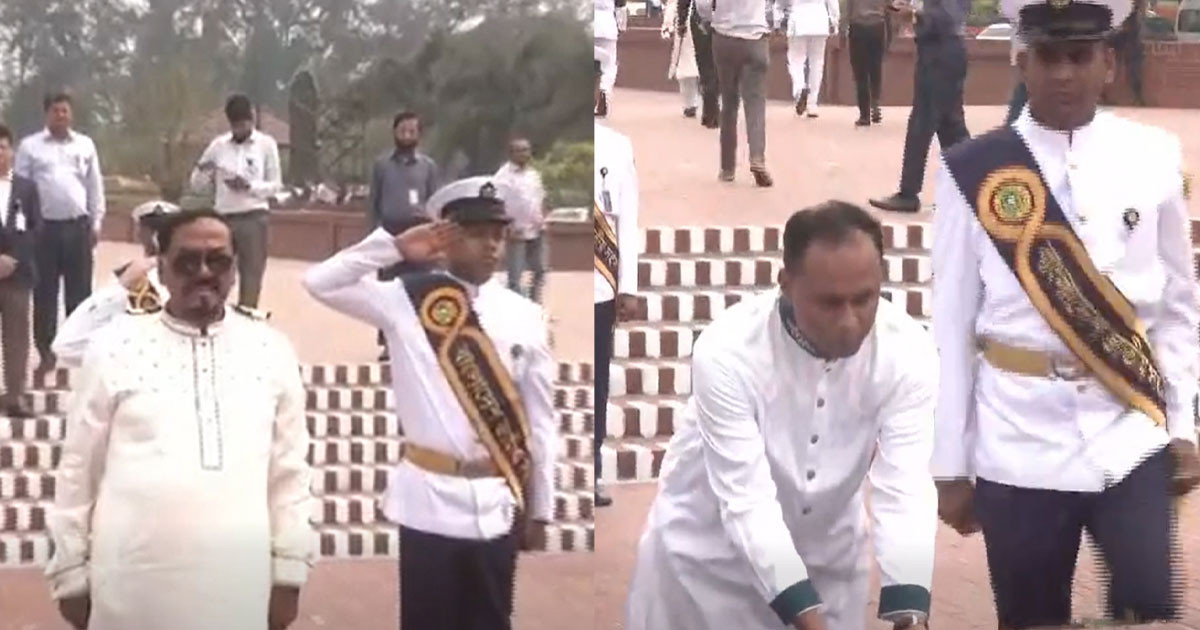 জাতীয় স্মৃতিসৌধে স্পিকার-ডেপুটি স্পিকারের শ্রদ্ধা