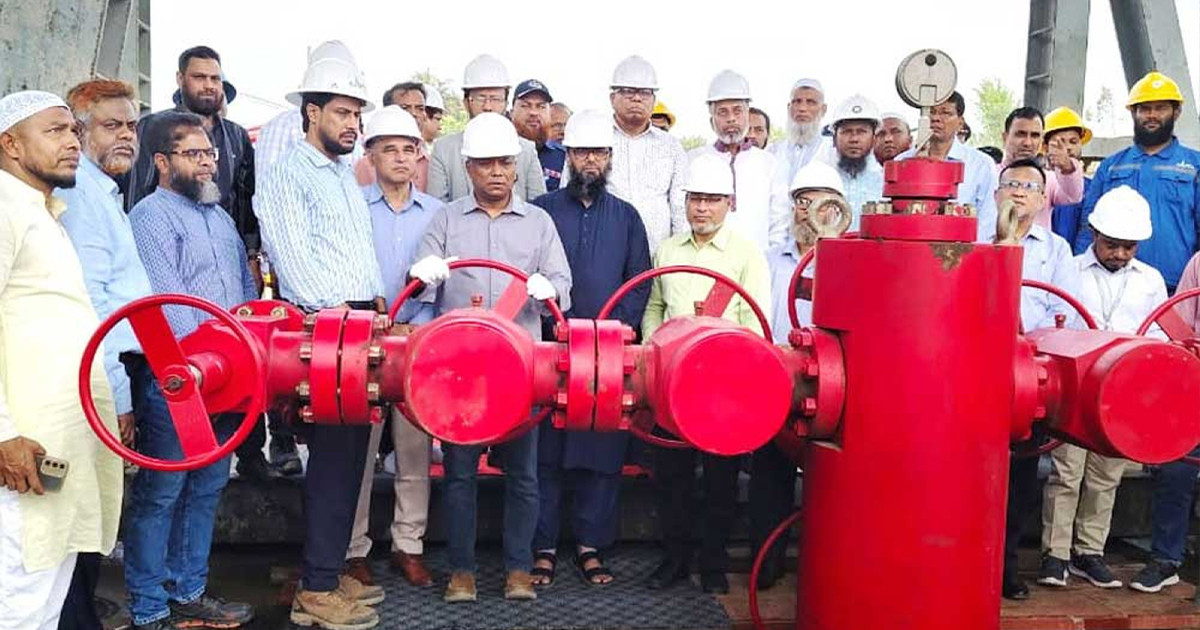 শ্রীকাইল গ্যাসক্ষেত্রে নতুন কূপ চালু, প্রতিদিন মিলবে ৮ মিলিয়ন ঘনফুট গ্যাস