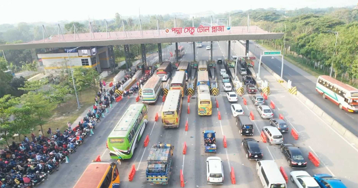 দুই দিনে পদ্মা সেতুতে টোল আদায় প্রায় ৯ কোটি টাকা