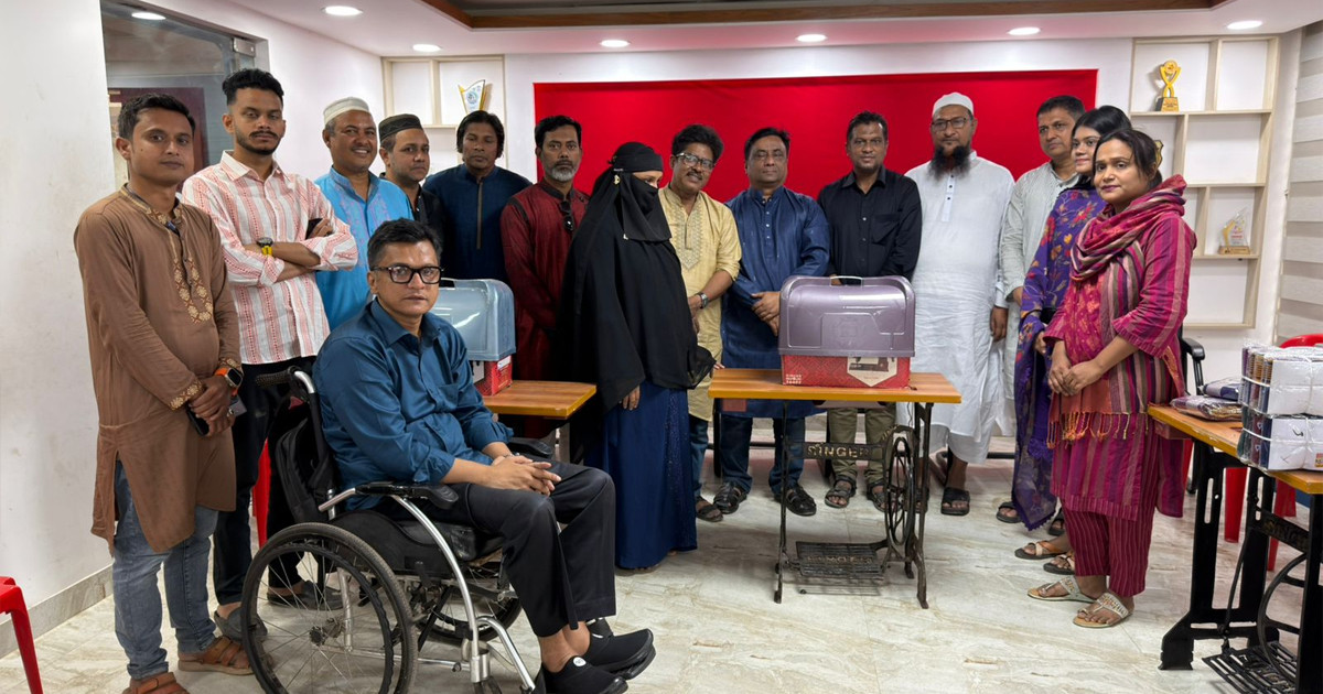 ঈদের আগেই 'ঈদআনন্দ' বসুন্ধরা শুভসংঘের সেলাই মেশিনে