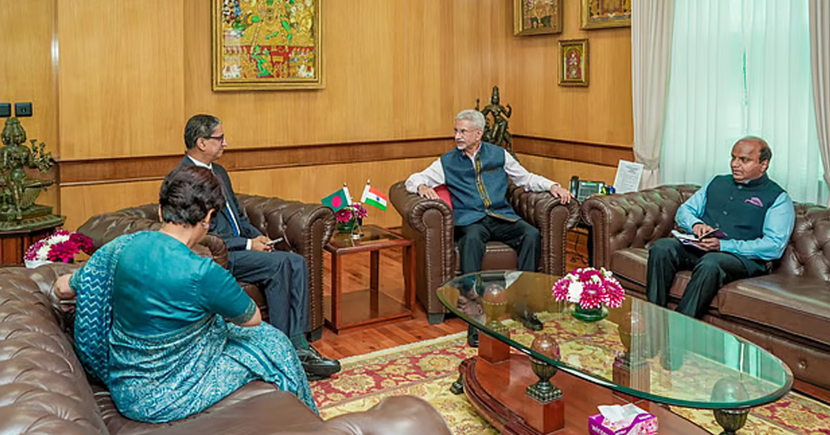 নয়াদিল্লিতে পররাষ্ট্রমন্ত্রী জয়শঙ্করের সঙ্গে বাংলাদেশের হাইকমিশনারের সাক্ষাৎ