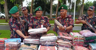 সীমান্তে প্রায় সাড়ে ৯ কোটি টাকার ভারতীয় পণ্য জব্দ